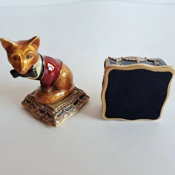 New Edgar Berebi Limited Edition Marcel Fox Box Collectible Jewelry Box